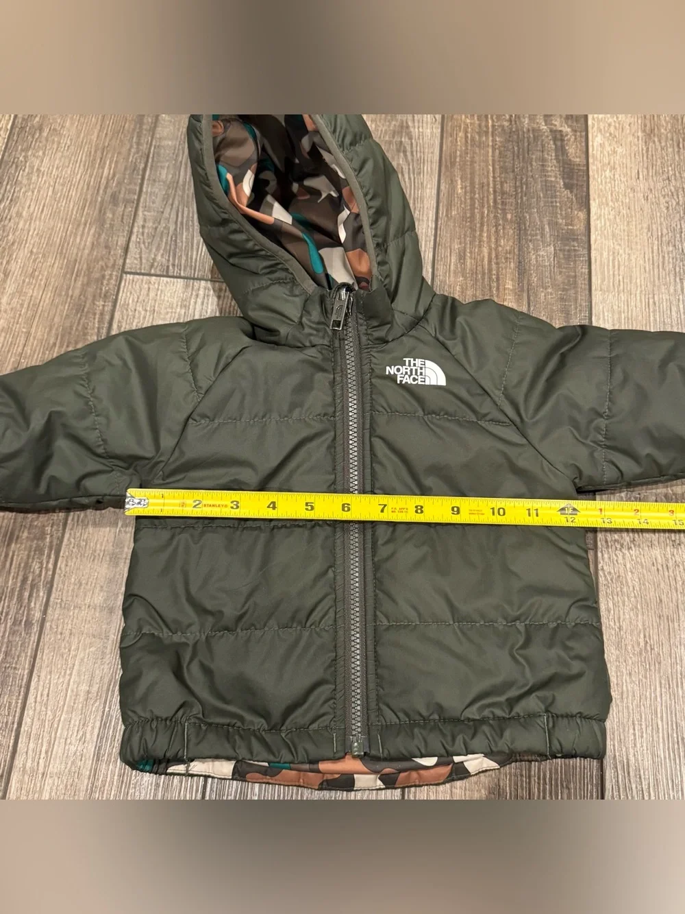 THE NORTH FACE Full Zip Hooded Puffer Jacket Coat Babies Size 6-12 Month